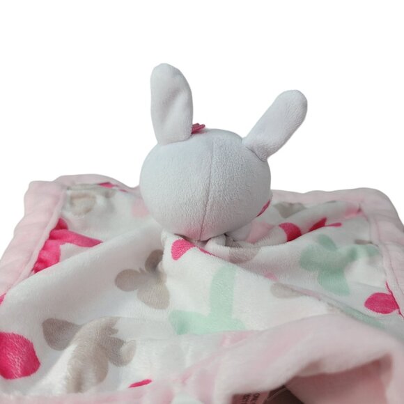 Carter's Bunny Lovey Plush Pink White Soft Security Soothing Rabbit Butterflies - Picture 4 of 10
